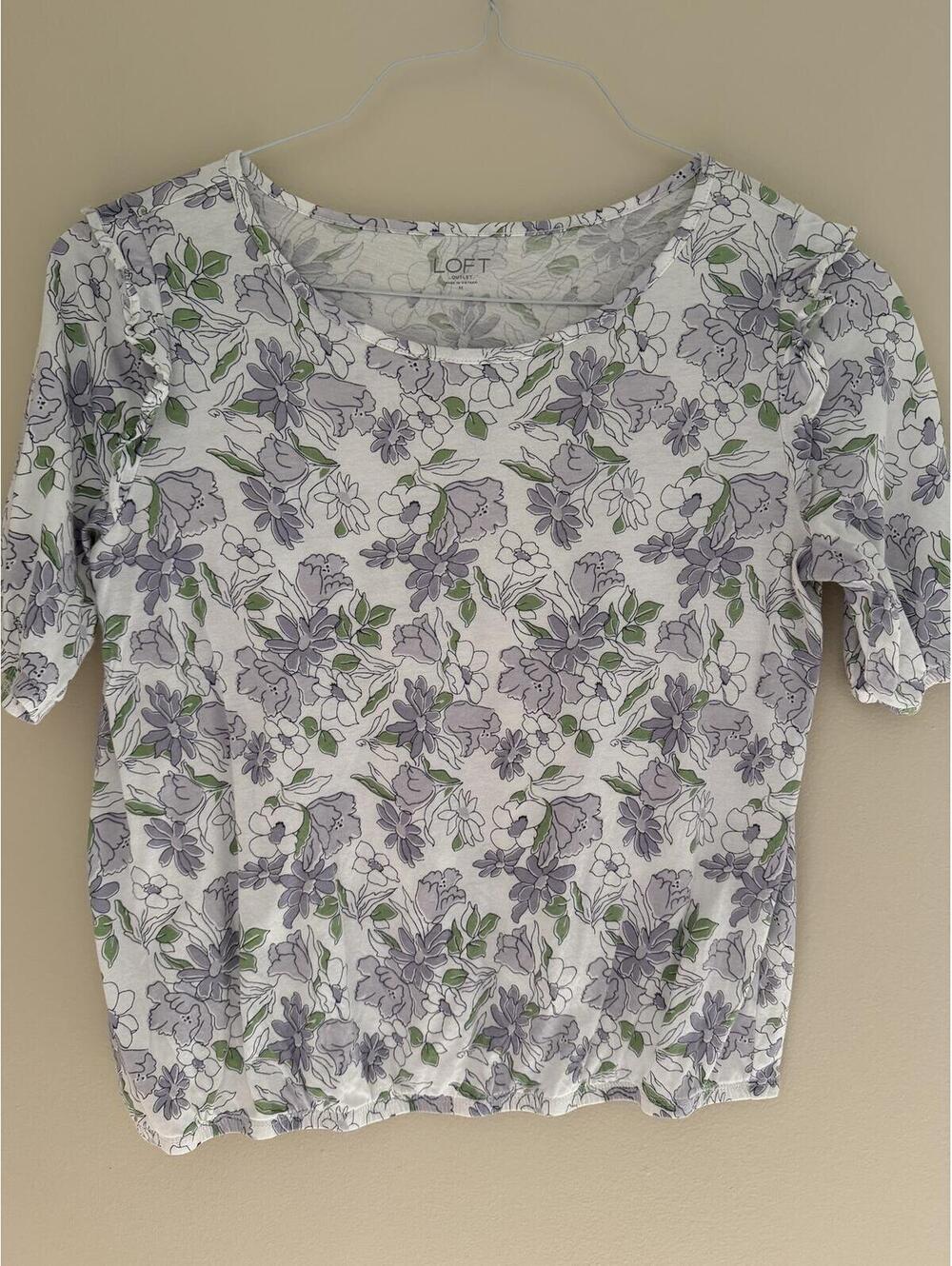 LOFT cotton/modal, floral, M